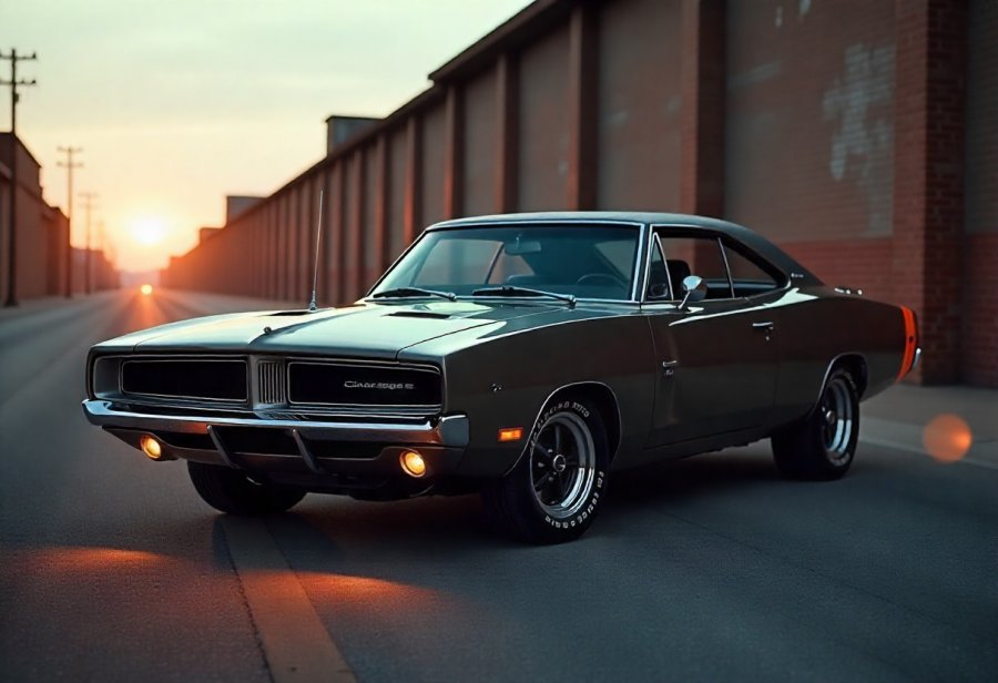 Legendary American muscle car embodying rebellion and raw power